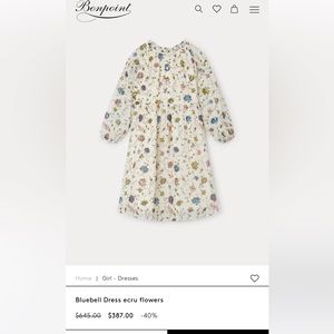 Floral dress BONPOINT size 6 girls